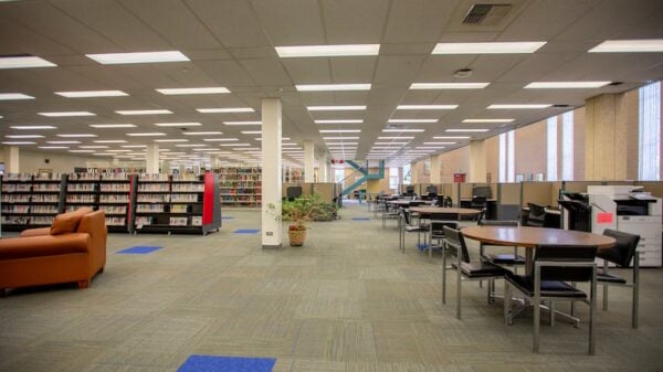 Inside Western's Leslie J. Savage Library.