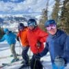 Some of the Wackos skiing together.