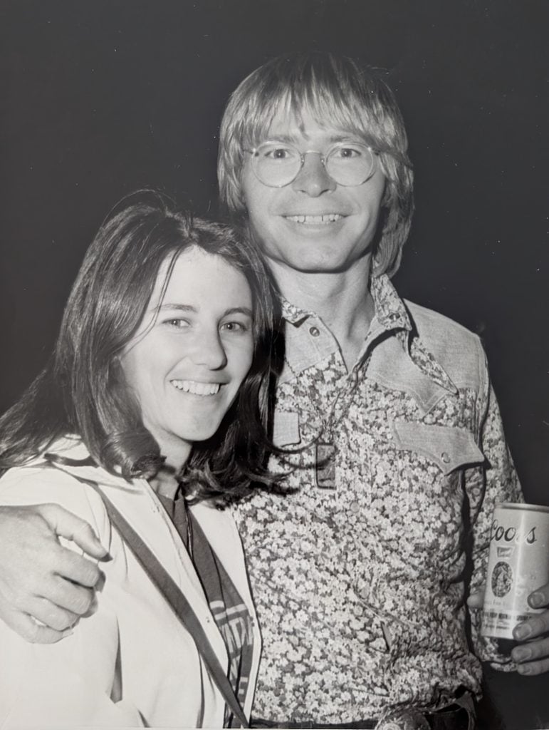 Patty with John Denver.